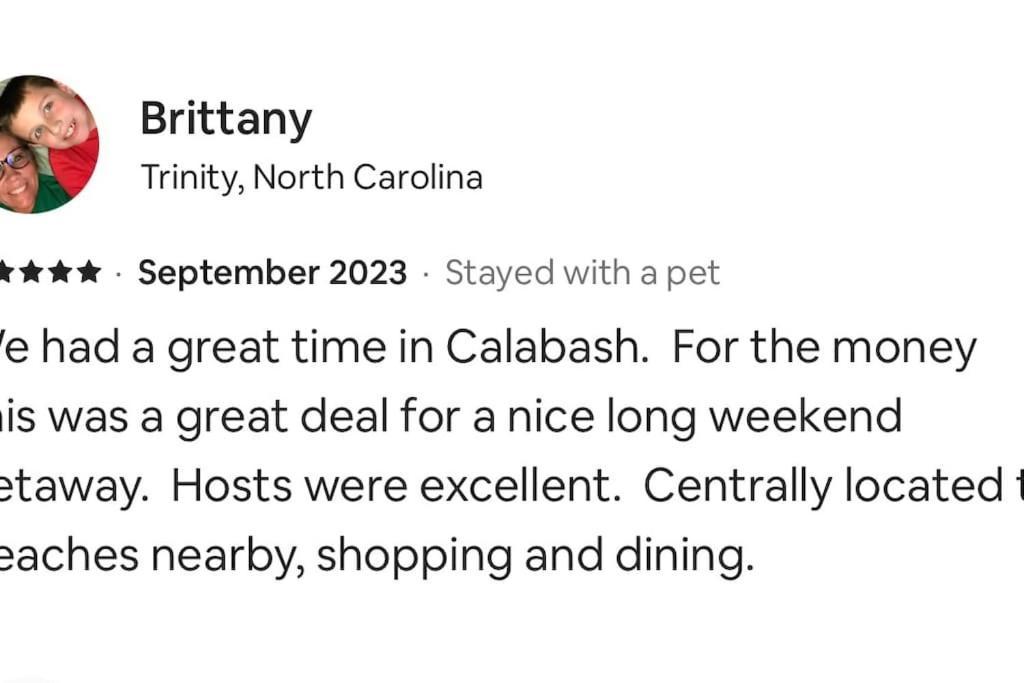 Summer Bookings Available Now! Going Fast! Calabash Exterior photo
